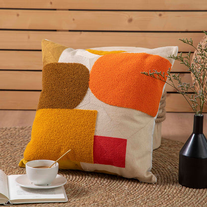 Embroidered Cotton Canvas Towel Pillowcase