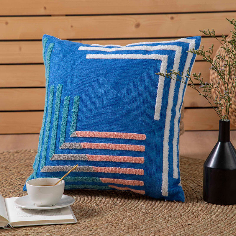 Embroidered Cotton Canvas Towel Pillowcase