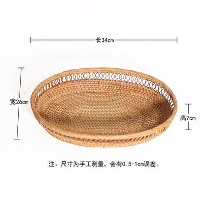 Handmade Vietnamese Wicker Candy Basket Set (3 Pieces)
