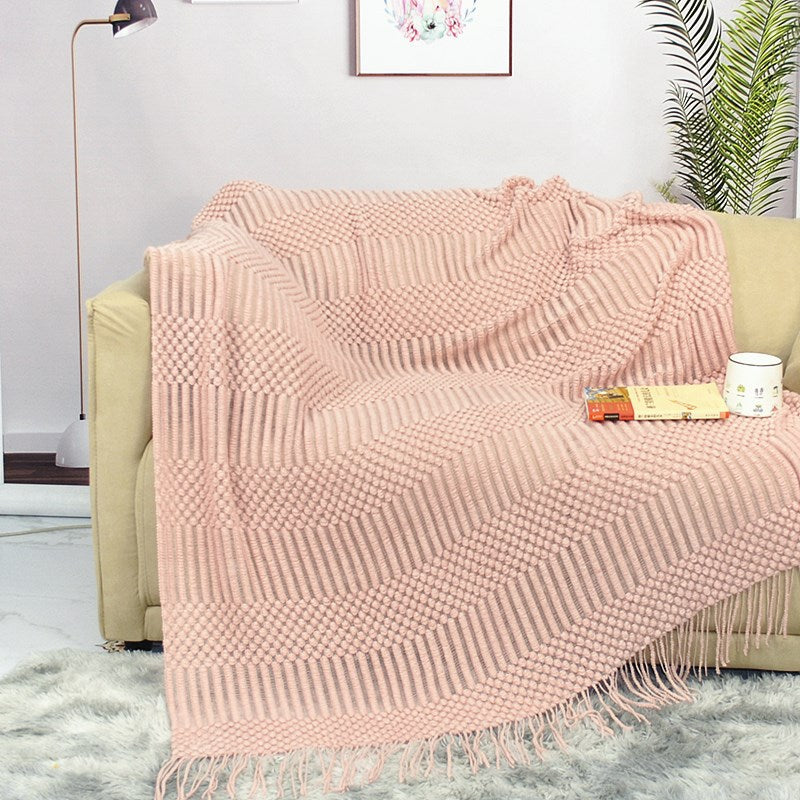 Nordic Knit Blanket for Sofa and Bed Decor