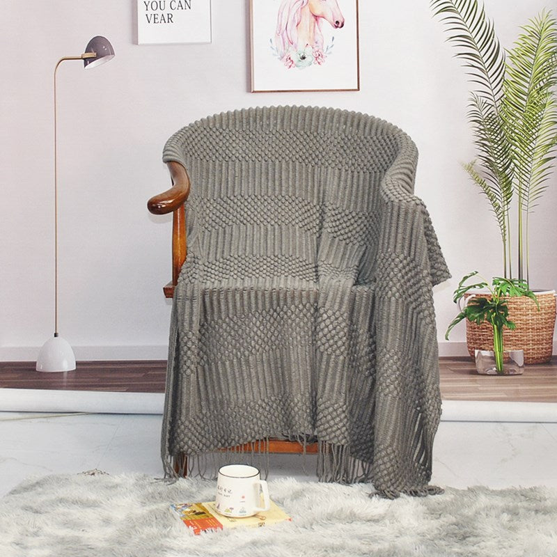 Nordic Knit Blanket for Sofa and Bed Decor