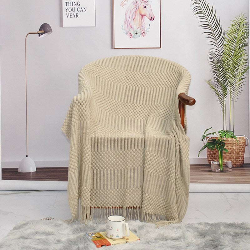Nordic Knit Blanket for Sofa and Bed Decor