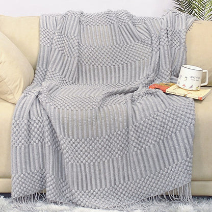 Nordic Knit Blanket for Sofa and Bed Decor